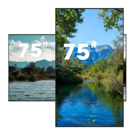 Pantalla LCD 75" Interior